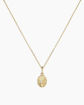 Diamond Beach Charm Necklace