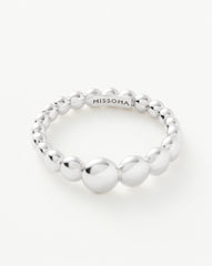 Beaded Stacking Ring | Sterling Silver