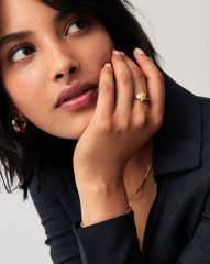 Engravable Octa Signet Ring | 18k Gold Vermeil