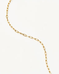 Fine Classic Paperclip Chain Necklace | 14k Solid Gold