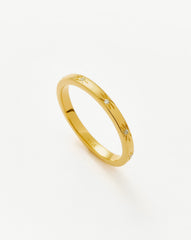 Interstellar Star Studded Stacking Ring | 18k Gold Vermeil