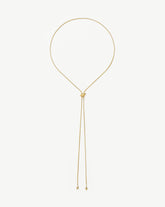 Savi Slider Lariat Chain Necklace | 18k Gold Vermeil