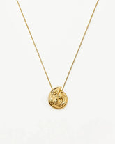 Spiral Large Pendant Necklace | 18k Gold Plated