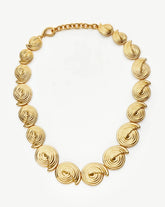 Spiral Statement Chain Necklace | 18k Gold Plated
