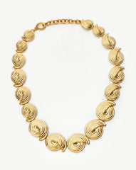 Spiral Statement Chain Necklace | 18k Gold Plated