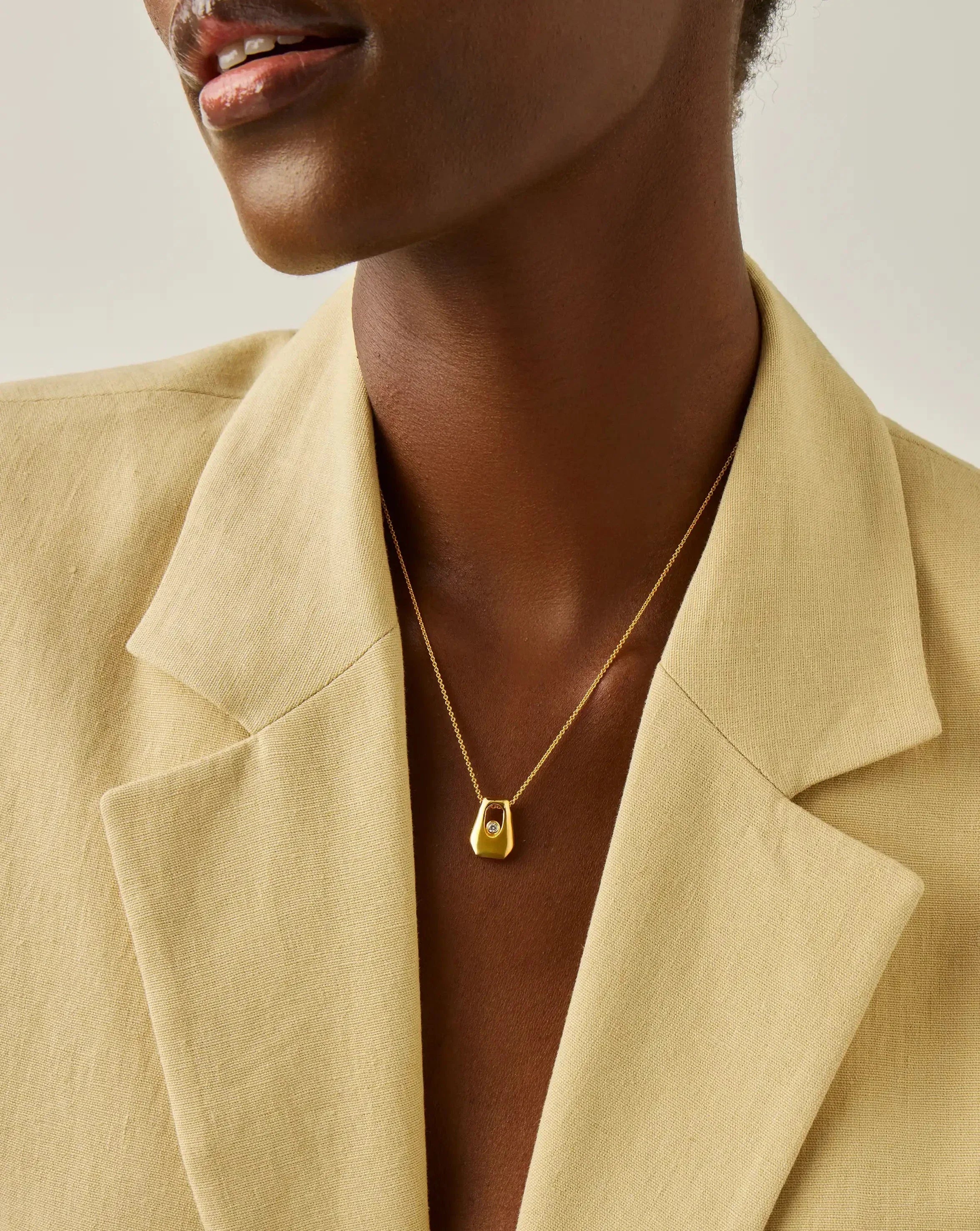 Lucy Williams Arco Pendant Necklace | 18k Gold Vermeil