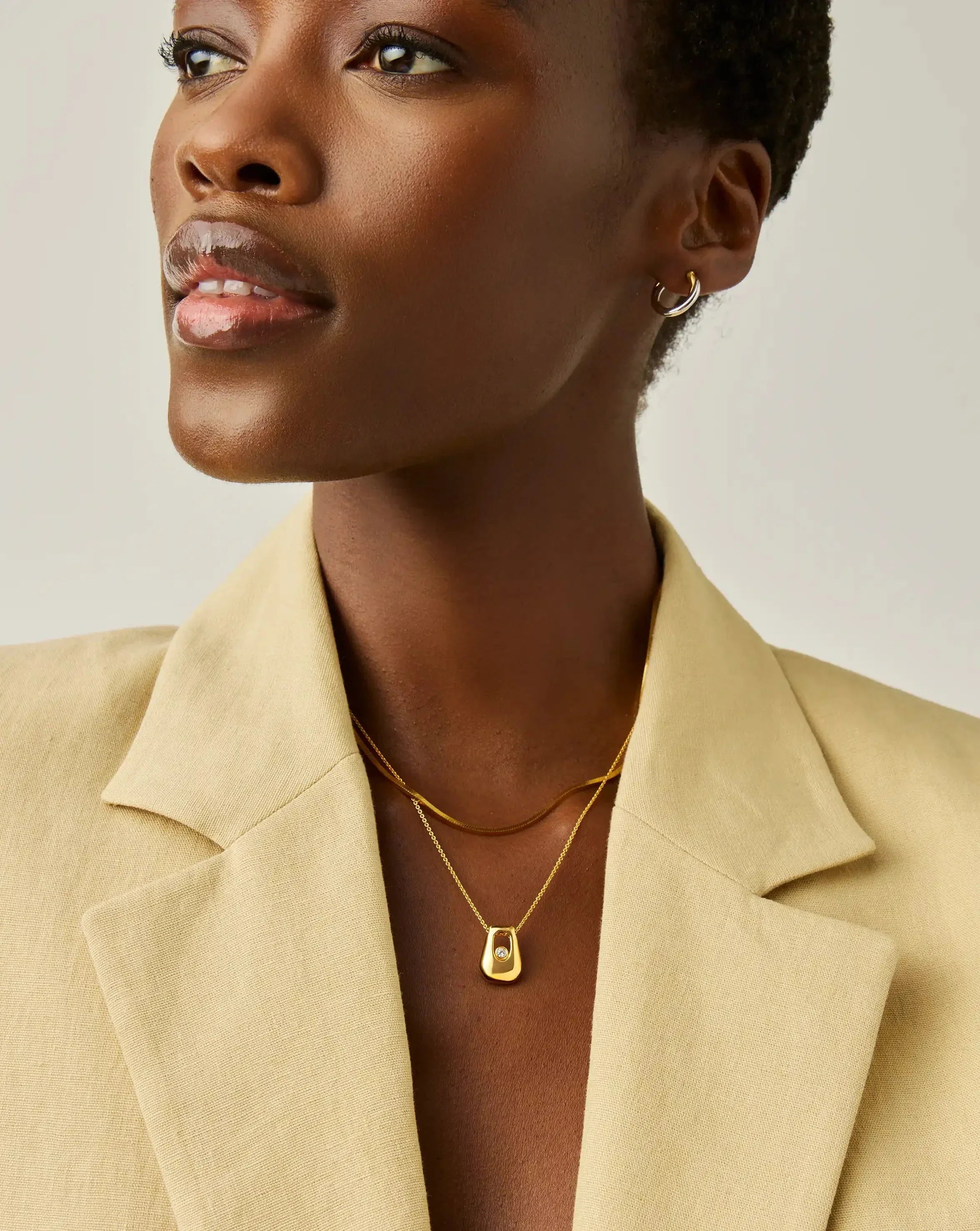 Lucy Williams Arco Pendant Necklace | 18k Gold Vermeil