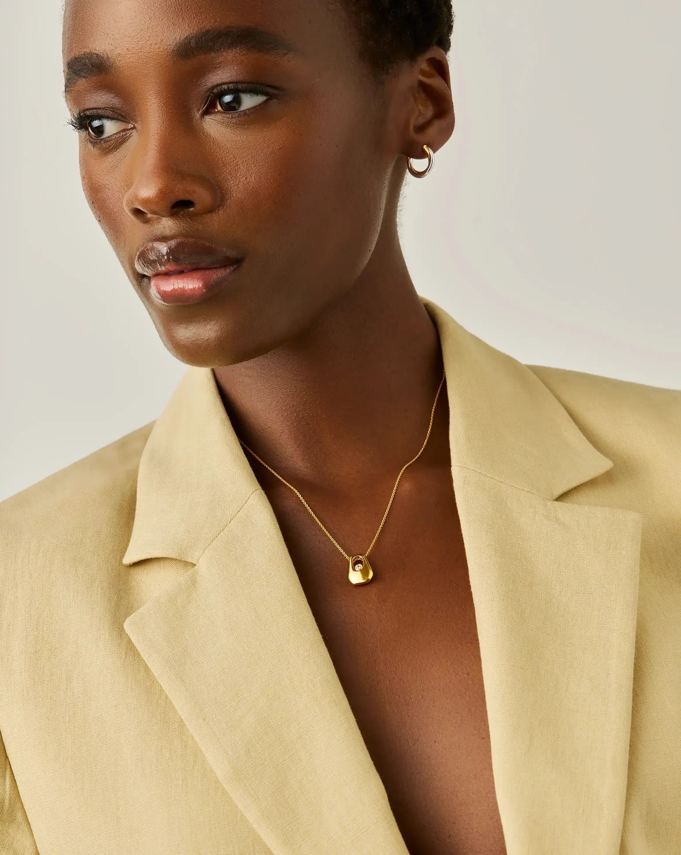 Lucy Williams Arco Pendant Necklace | 18k Gold Vermeil