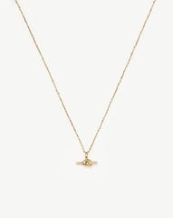 Lucy Williams Fine Diamond T-Bar Pendant Necklace | 14k Solid Gold