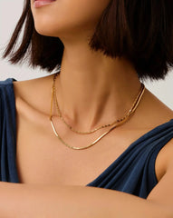 Lucy Williams Horizon Link Chain Necklace | 18k Gold Vermeil