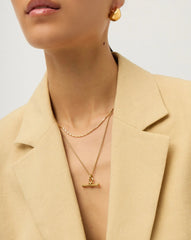 Lucy Williams Horizon & Ridge T-Bar Necklace Set | 18k Gold Plated/18k Gold Vermeil