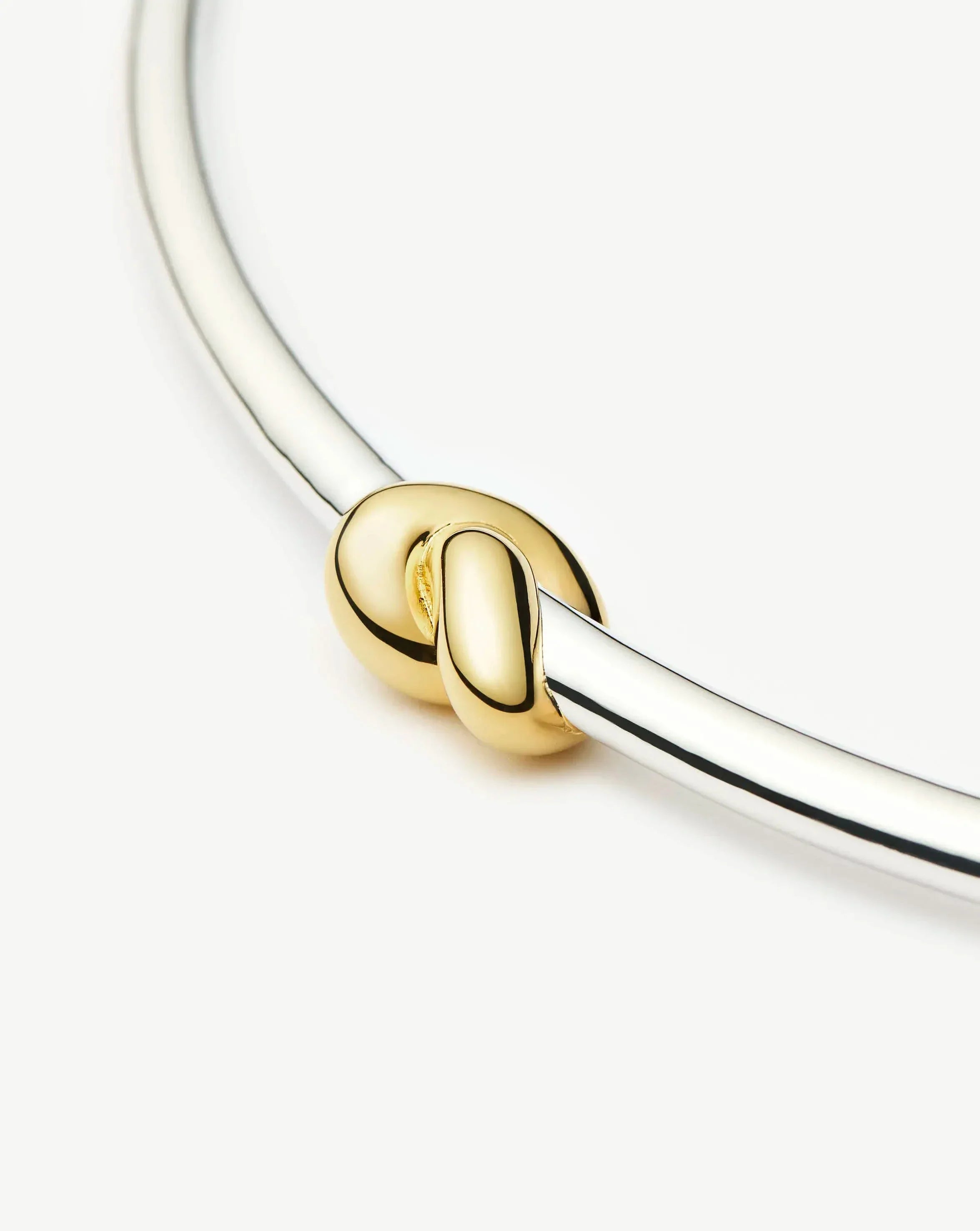 Lucy Williams Knot Torque Necklace | Mixed Metal