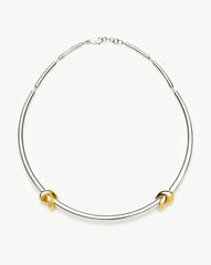 Lucy Williams Knot Torque Necklace | Mixed Metal