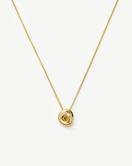 Lucy Williams Pavé Knot Pendant Necklace  | 18k Gold Plated