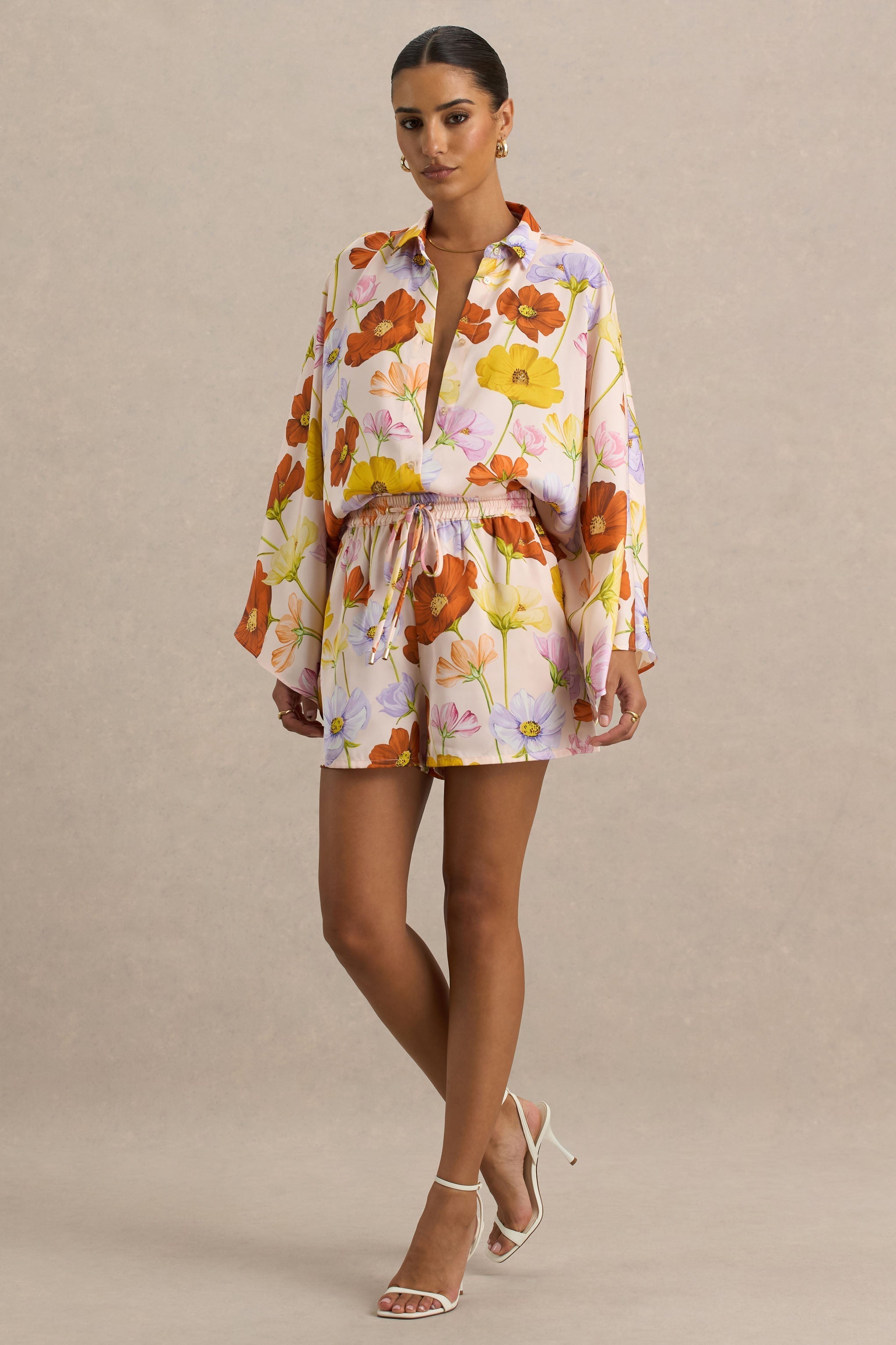 Sovran | Bright Floral Print Shorts