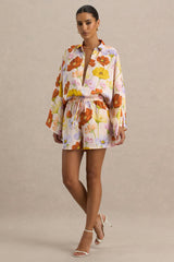Sovran | Bright Floral Print Shorts